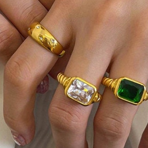 Texture Square Ring - Picture 4 of 4